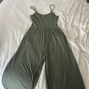 American Eagle Outfitters Dark Green Jumpsuit